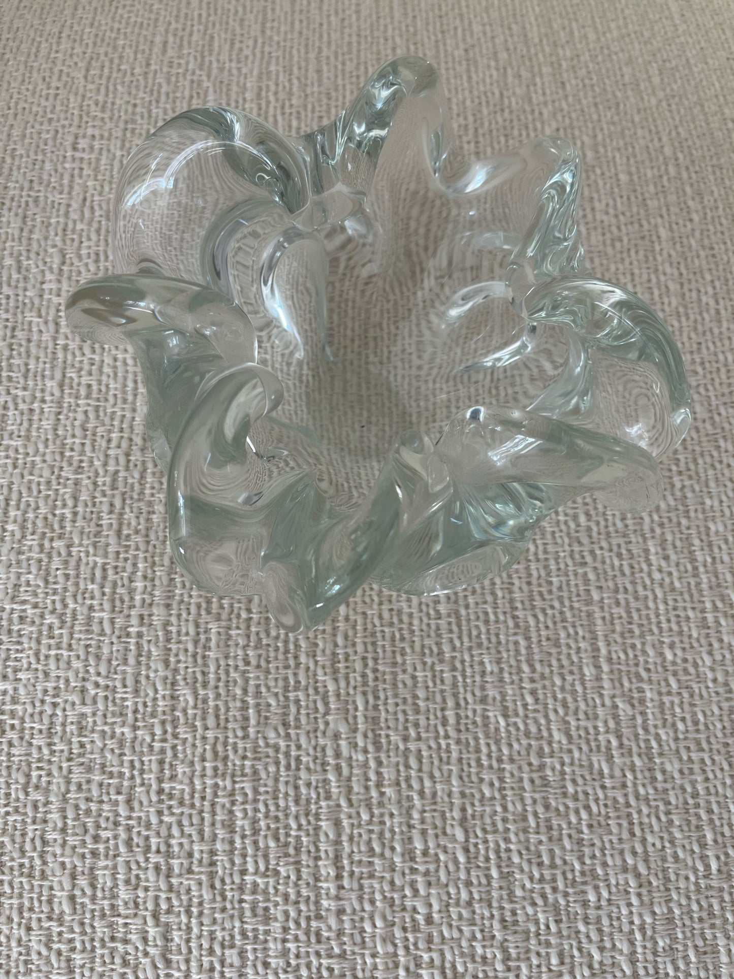 Clear Murano Glass Ashtray