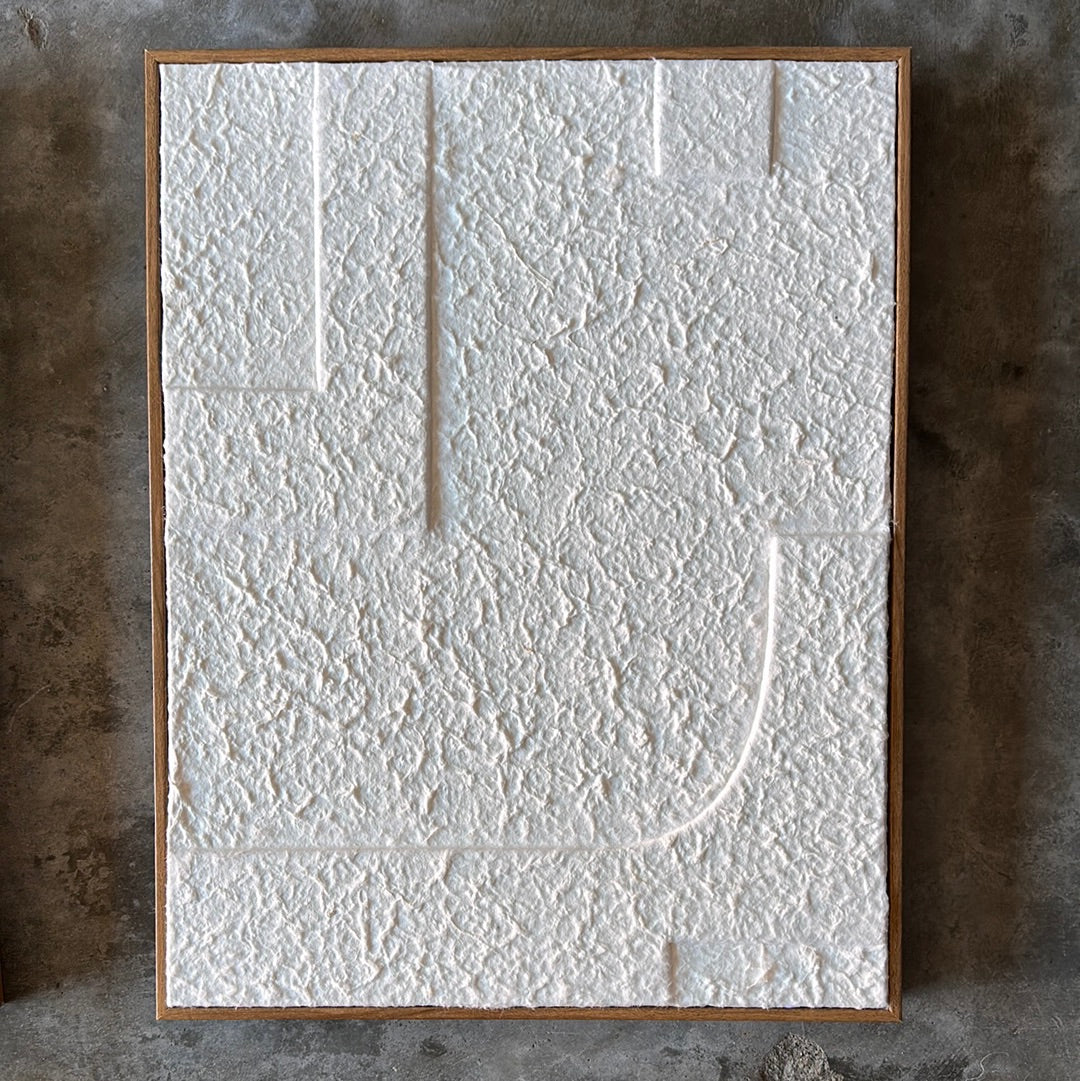 14”x18" Framed White Art 6