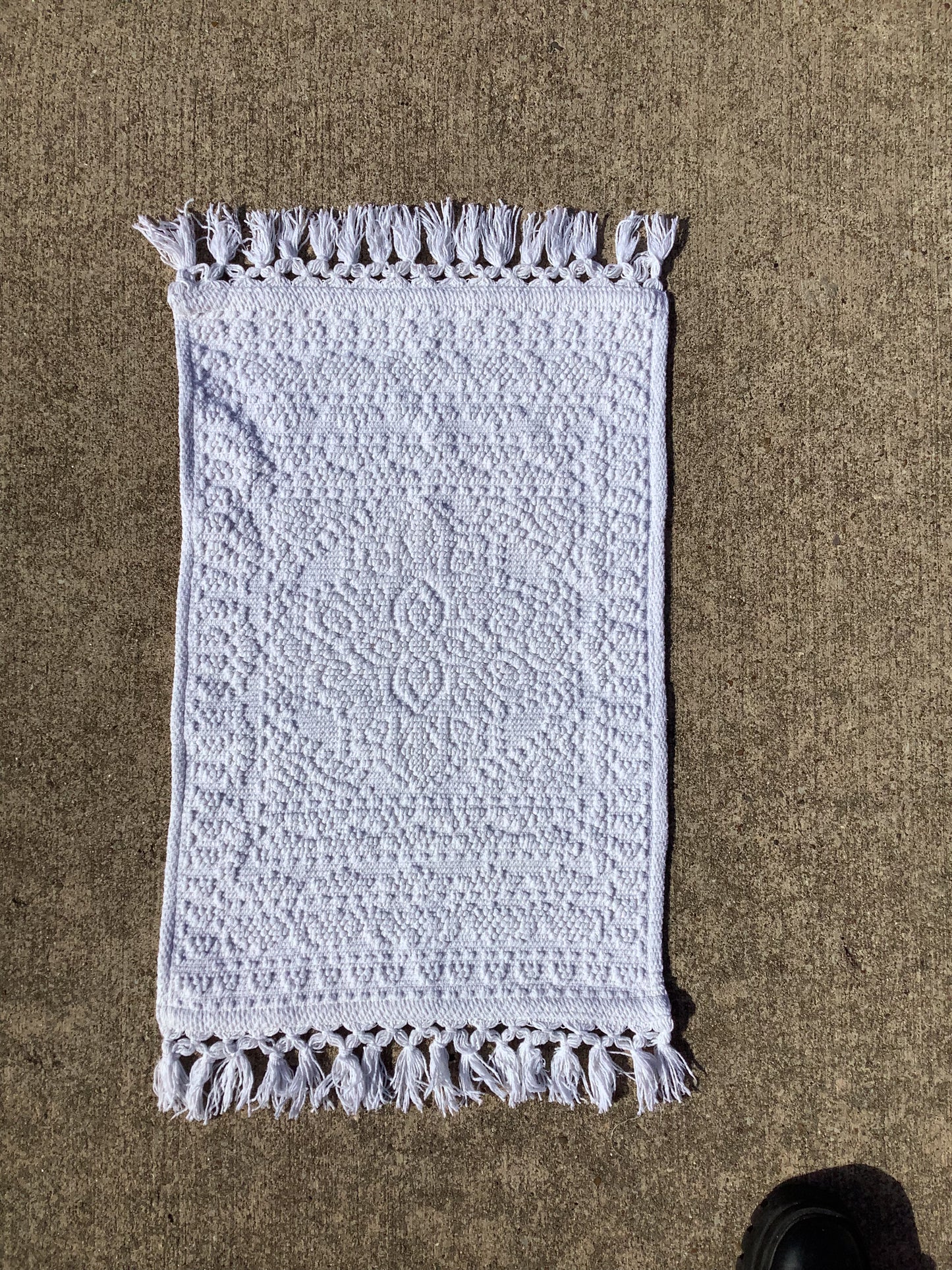 White Bath Rug Small