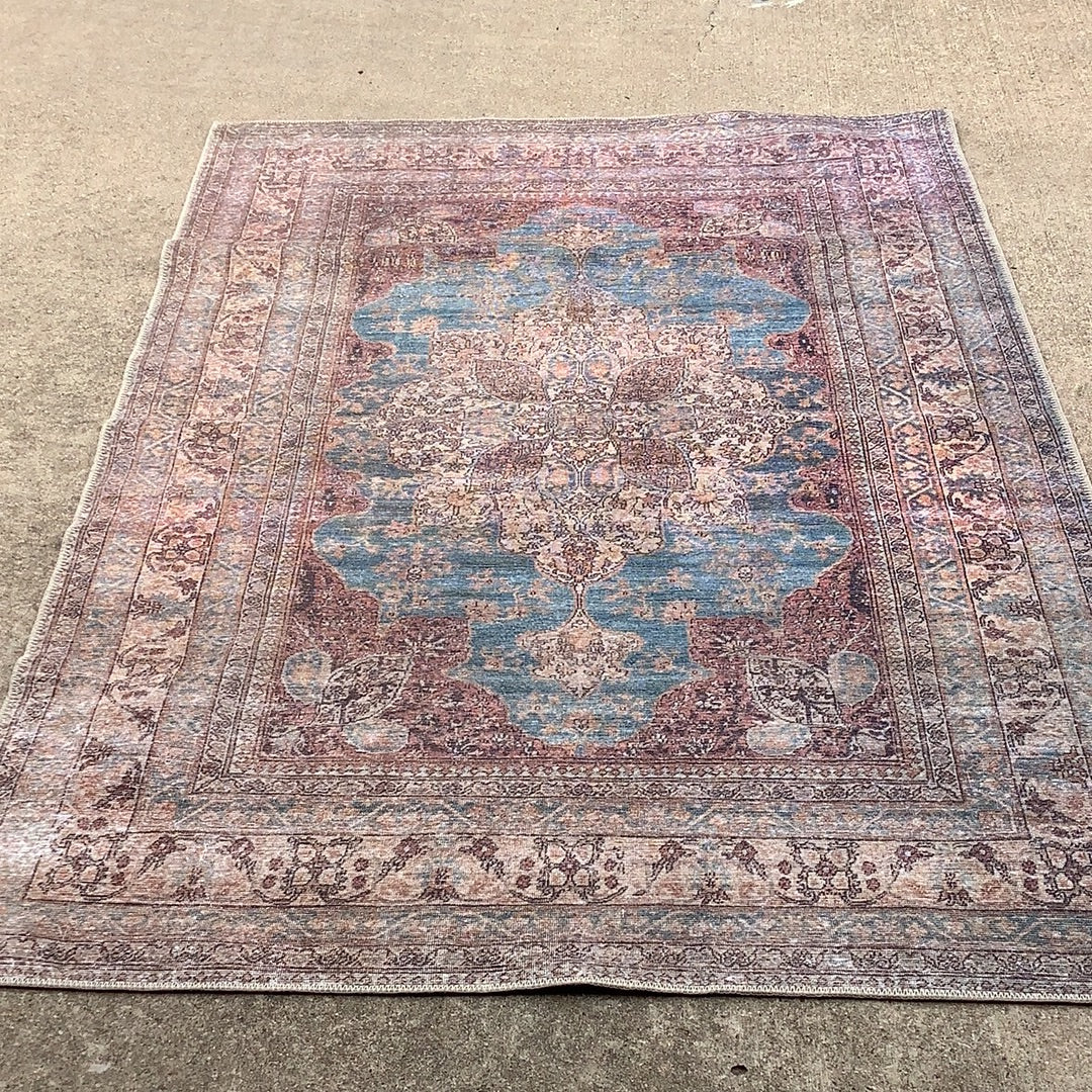 Vacherie Bran Smoke Grey 5X8 Rug HBL08