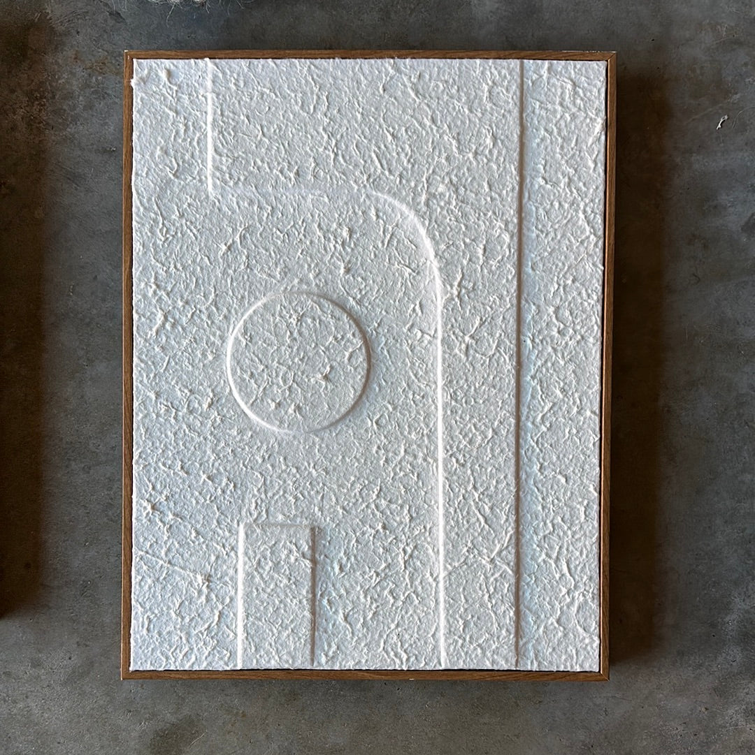 14”x18" Framed White Art 3