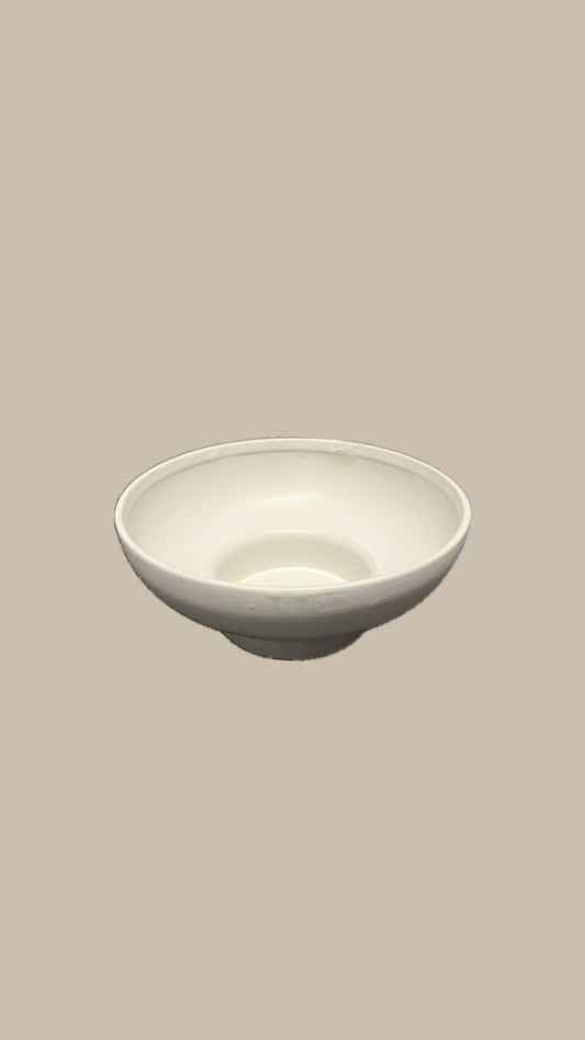 White Shallow Bowl