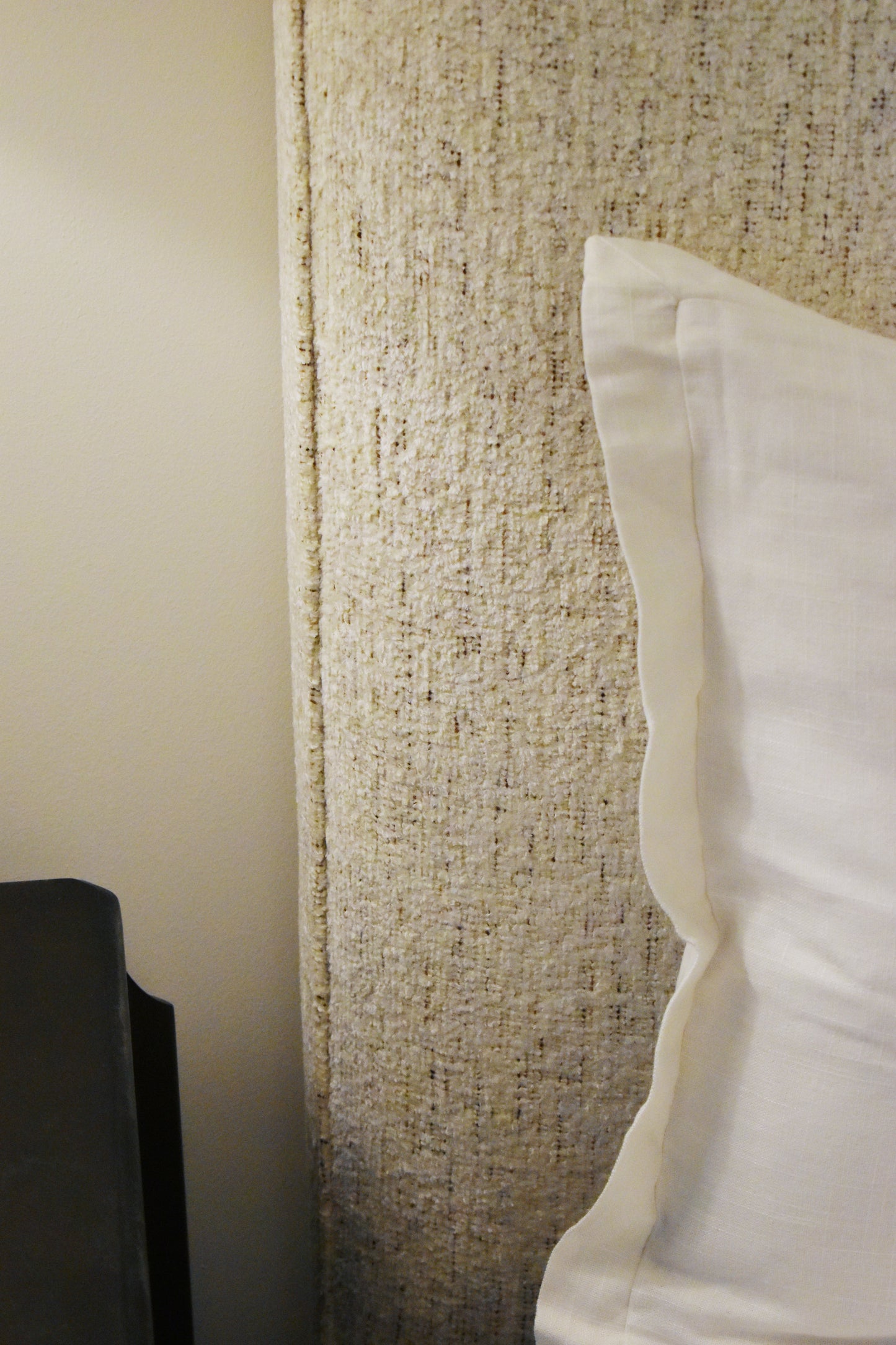 Upholstered King Bed - Phat Cream