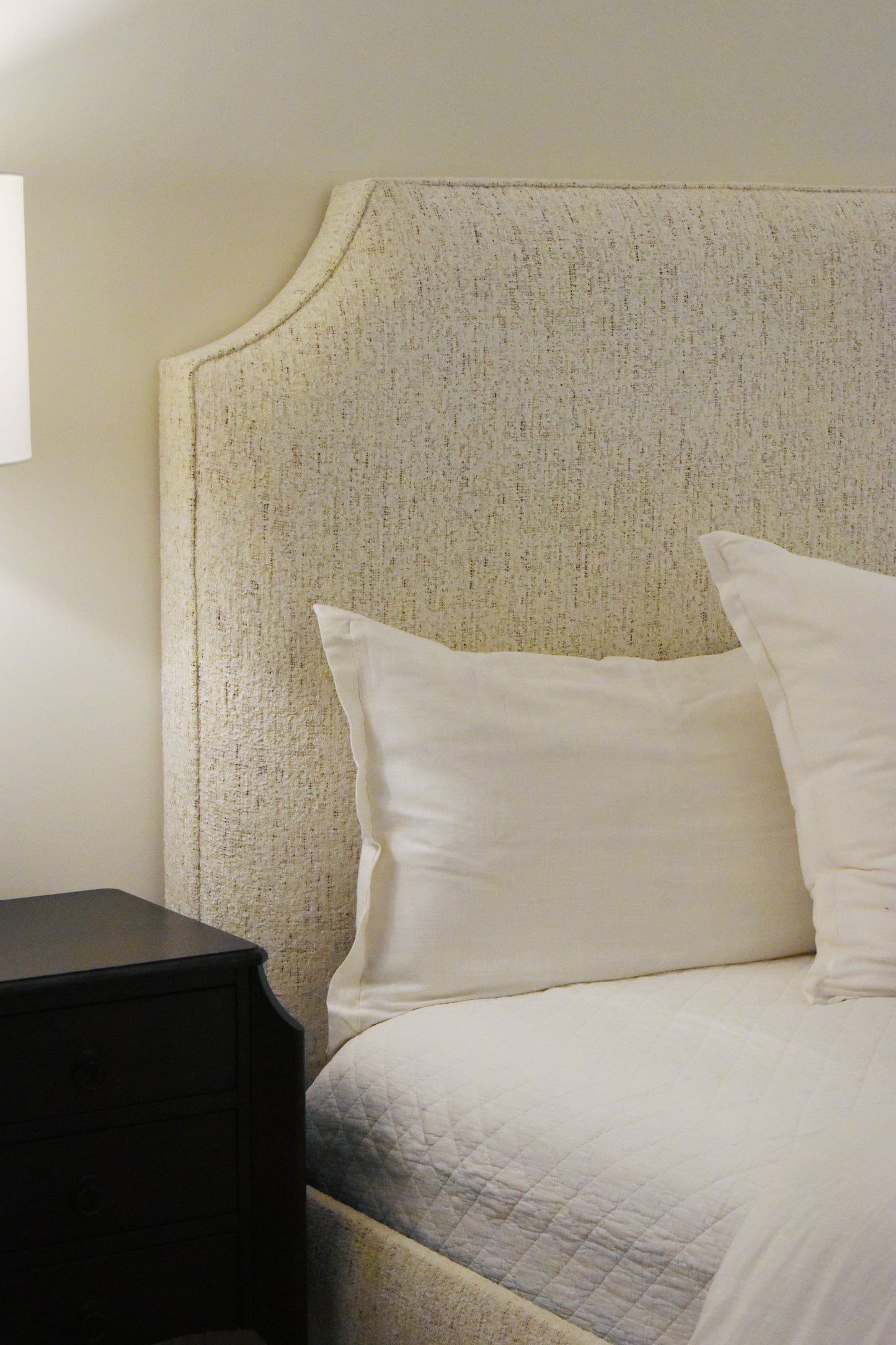 Upholstered King Bed - Phat Cream