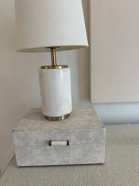 Neutral Embossed Vegan Suede Box