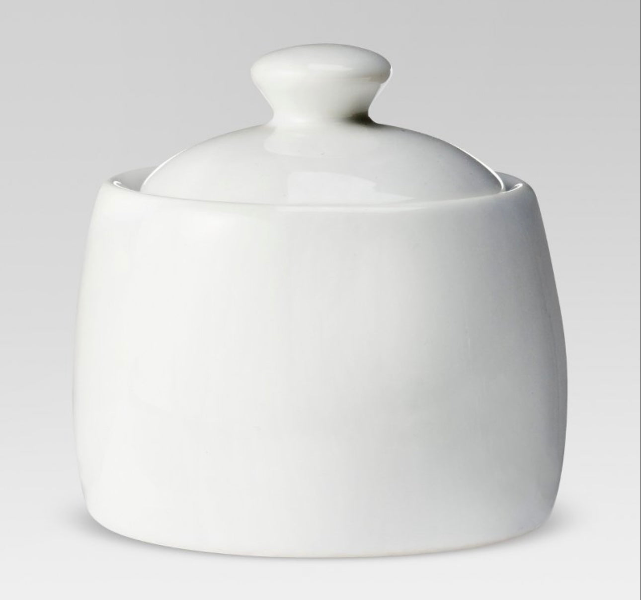 White Ceramic Sugar Bowl