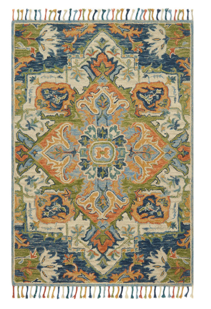 ZHARAH HOOKED WOOL PILE RUG, 9'9" X 7'9"