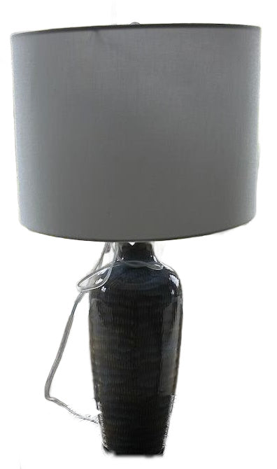 Blue Glazed Table Lamp
