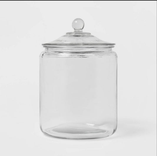 Large Glass Kitchen Jar with Lid