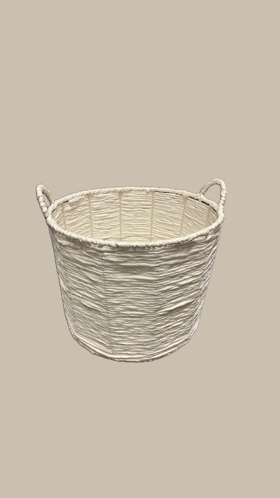White Woven Basket