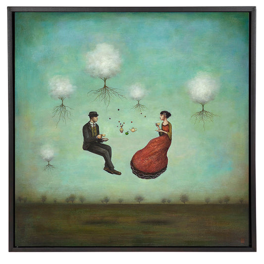 Gravitea for Two 30x30 Black Frame Art