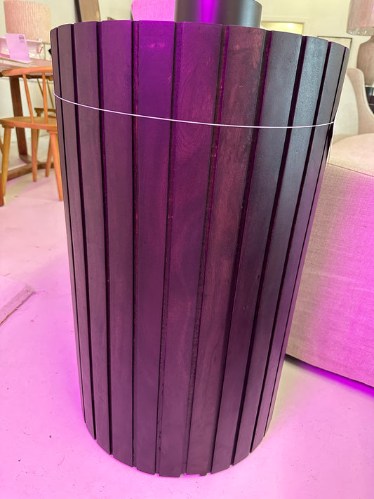 Pedestal Side Table Walnut