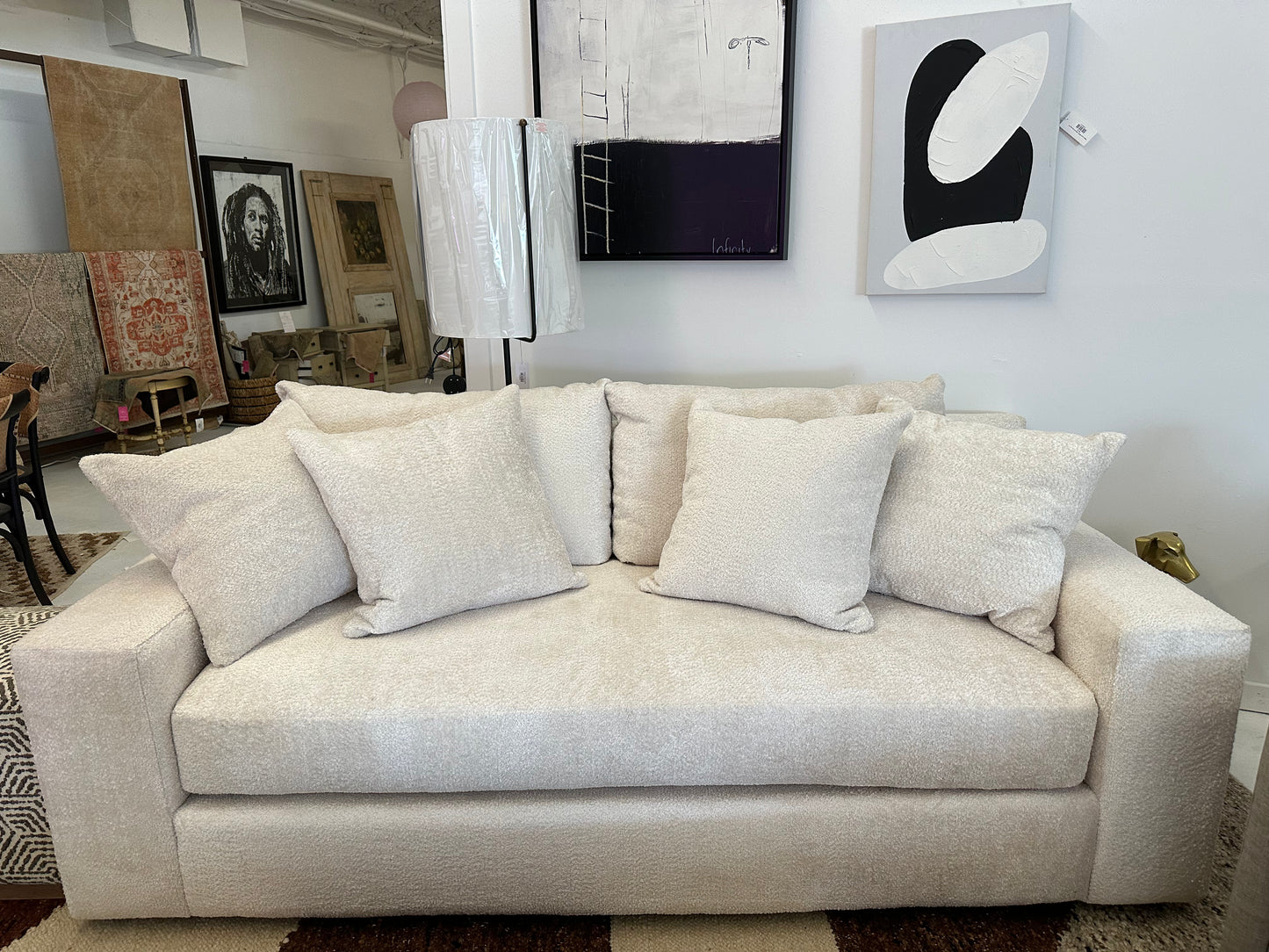 Cosmo Bench Sofa Utopia Sand 92"