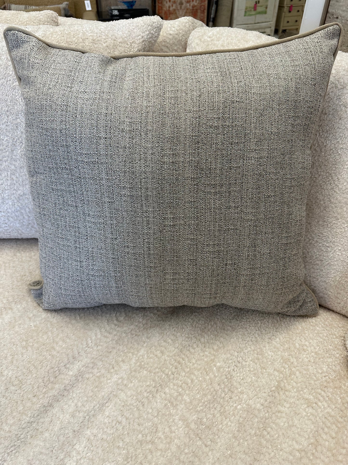Grey Square Pillow