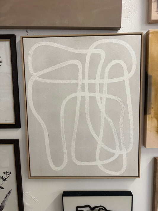 Grey Squiggle Art