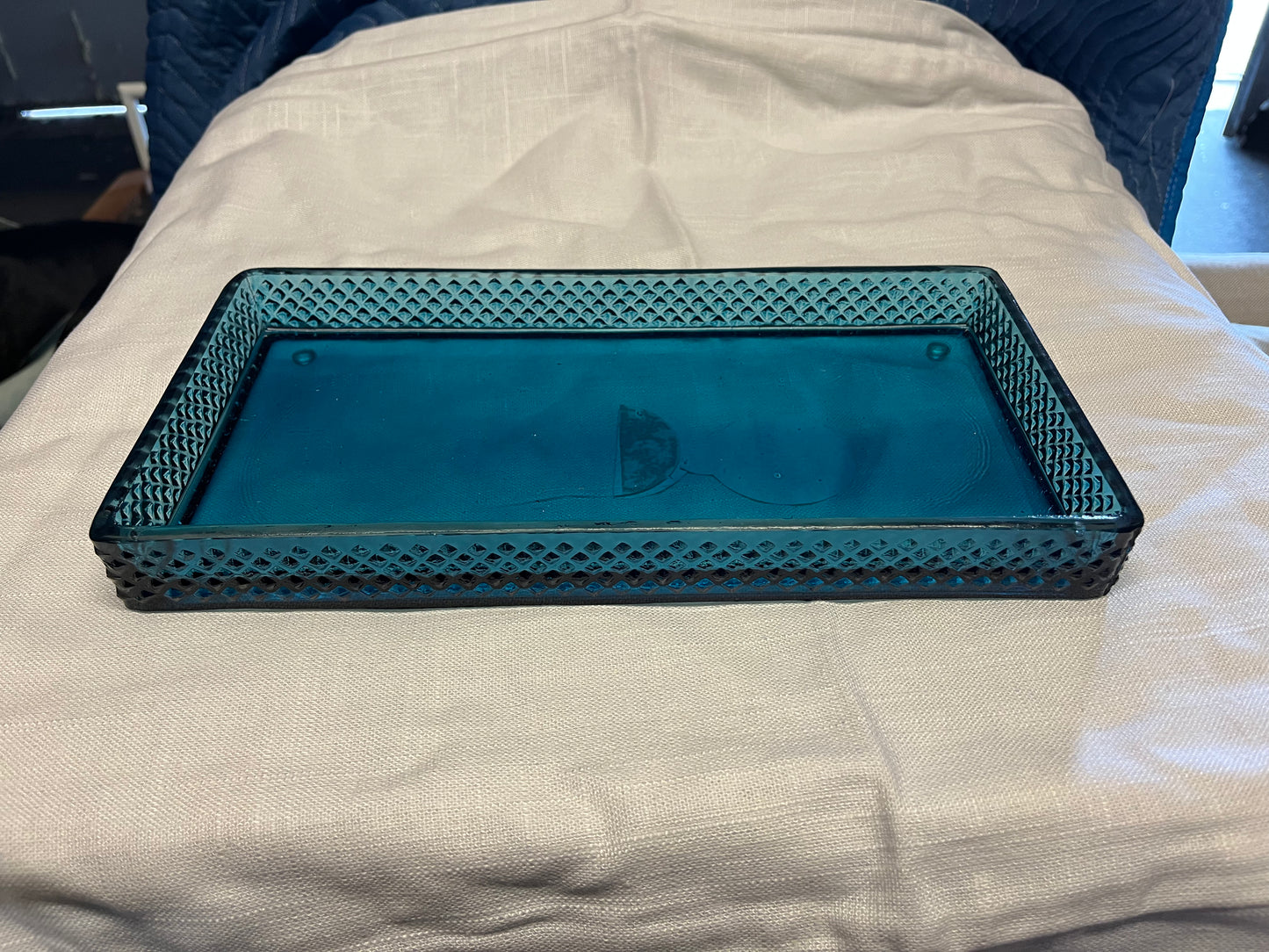 Blue Glass Tray