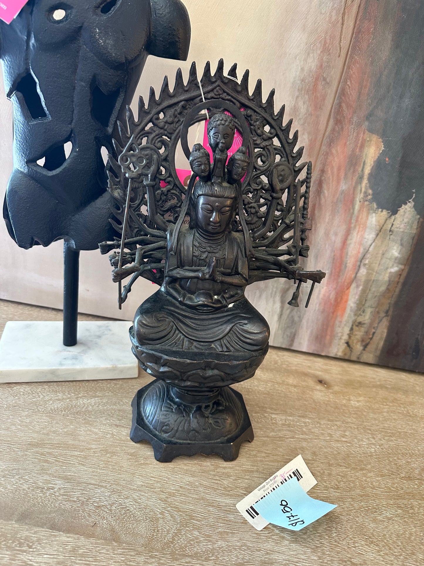 Vintage Cast Iron Durga