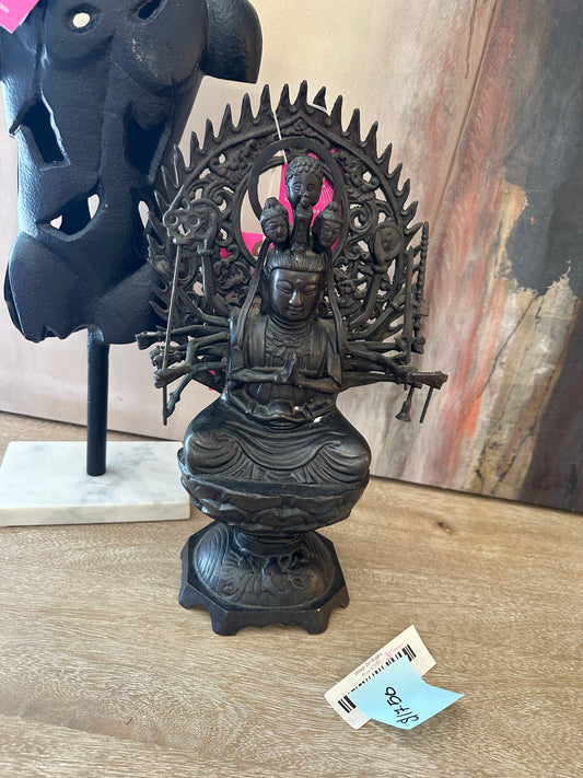 Vintage Cast Iron Durga