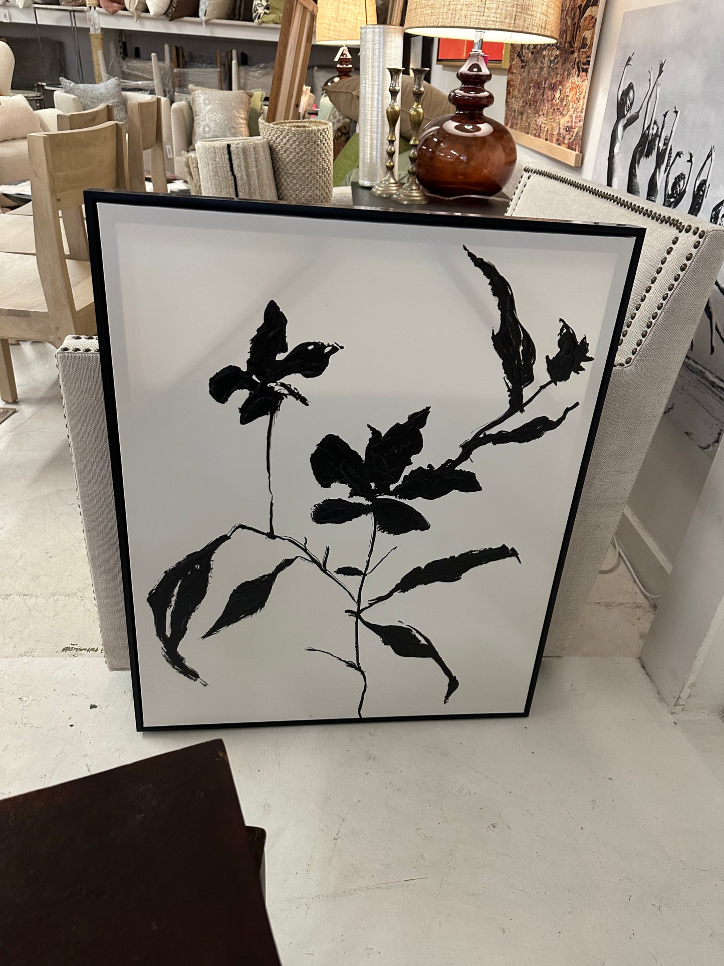 Black and White Floral Art II