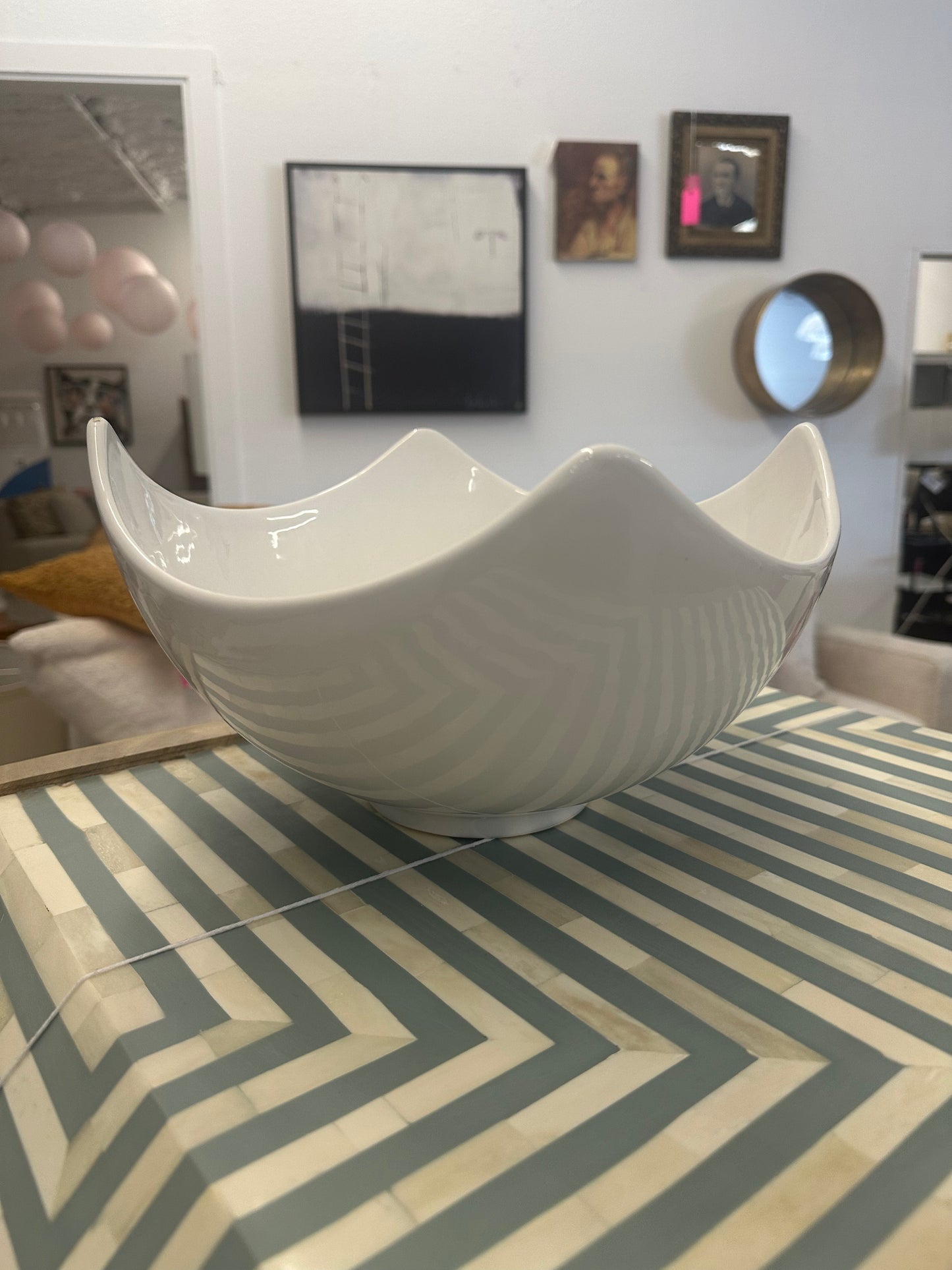 White Handkerchief Bowl