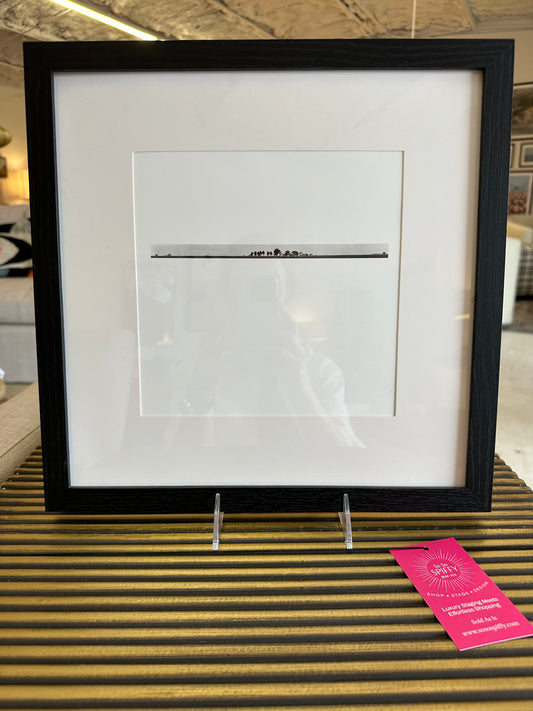 Art Sinsabaugh "Midwestern Landscape #23" 13"x13" Art with Black Frame