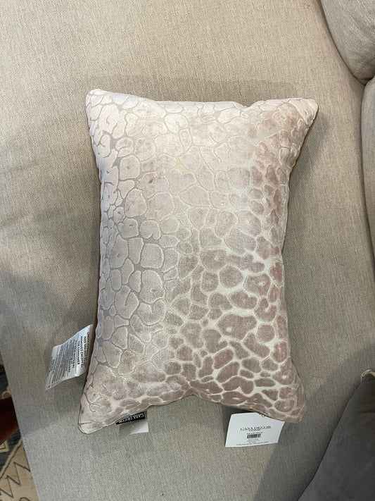 Beige Giraffe Spoted Lumbar Pillow