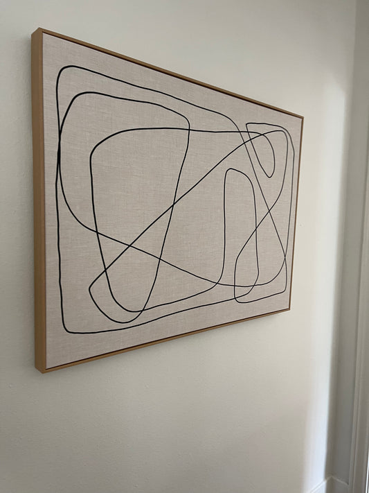 Squiggle art black & white