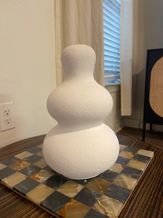 Curvy Textured Stone Vase