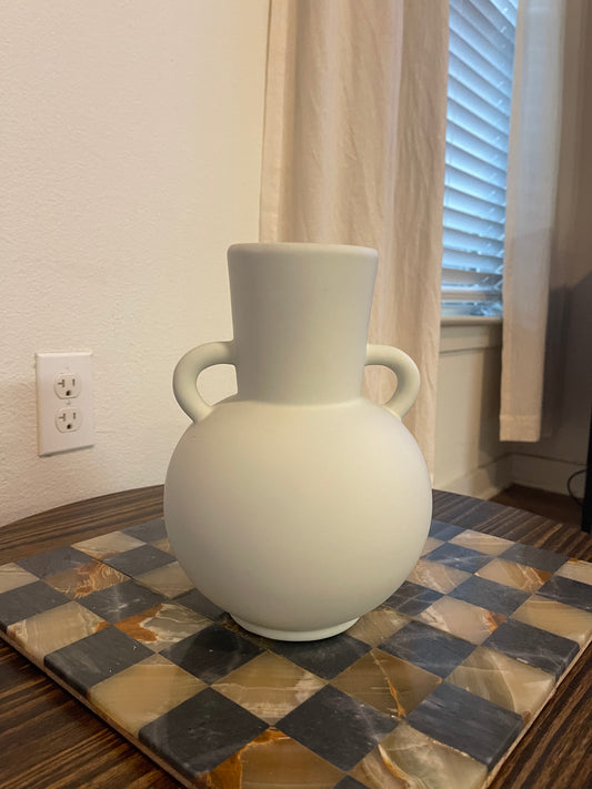 Stone Vase with Handles
