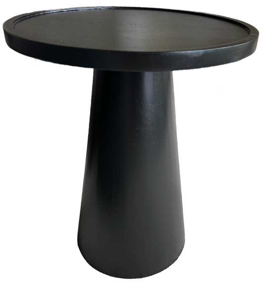Black Flared Base Accent Table Large