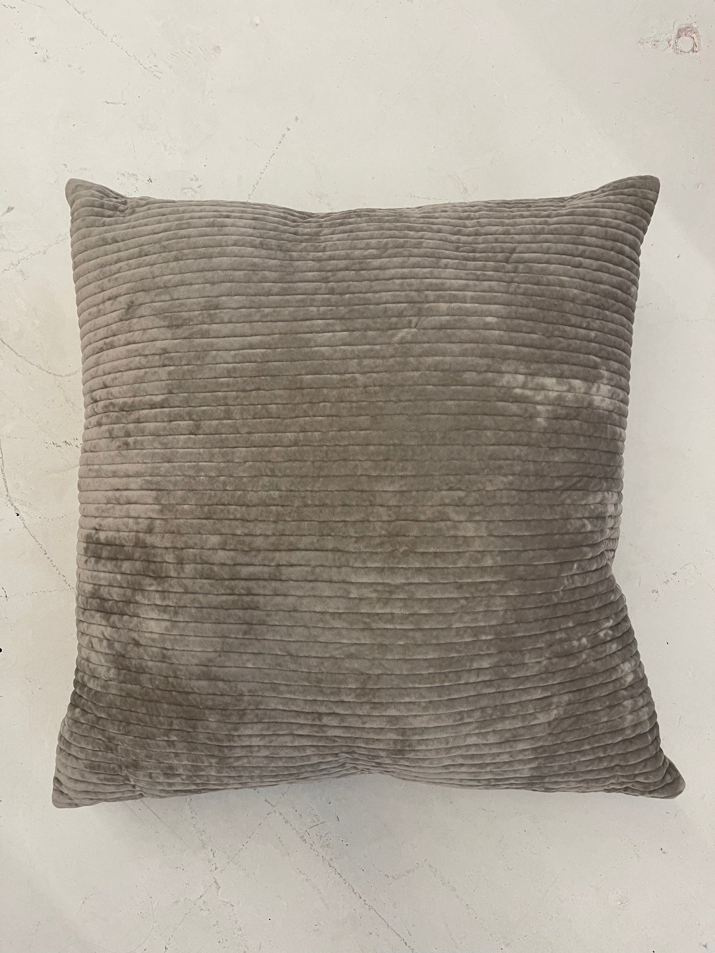 Taupe Channel Quilted 24" Pillow