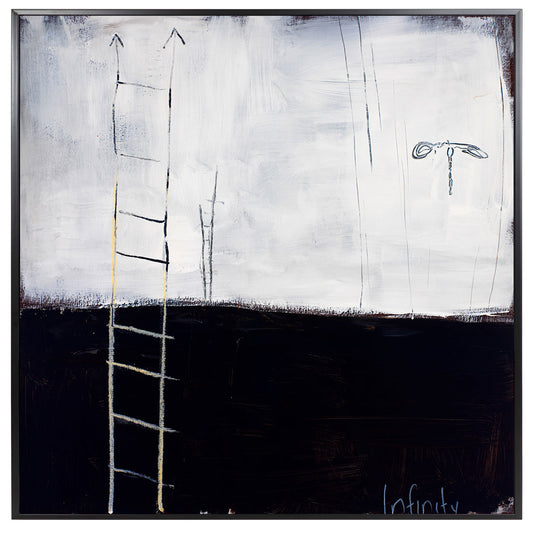 Infinity 32x32 Black Frame Art