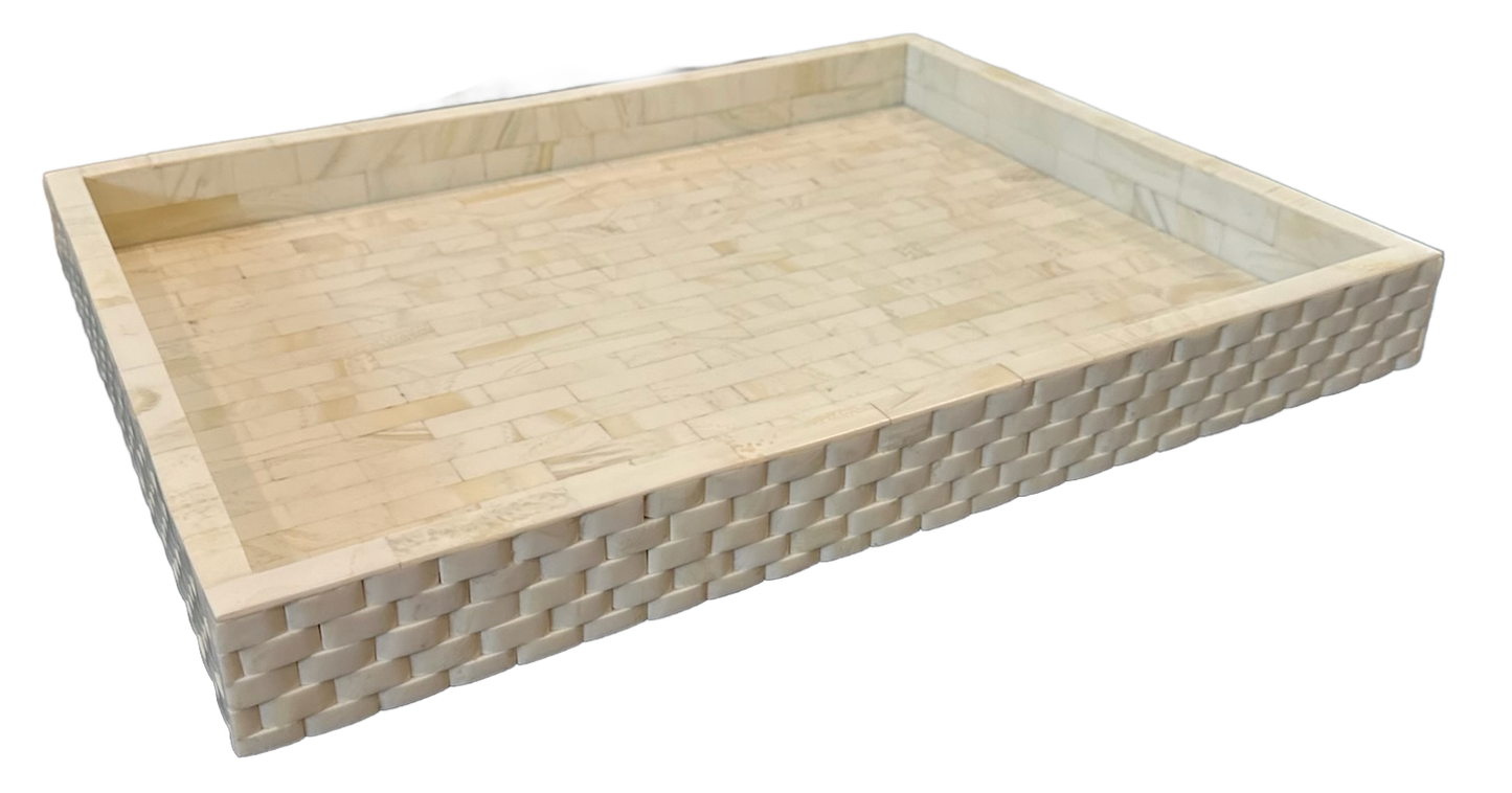 Ivory Marbled Tray