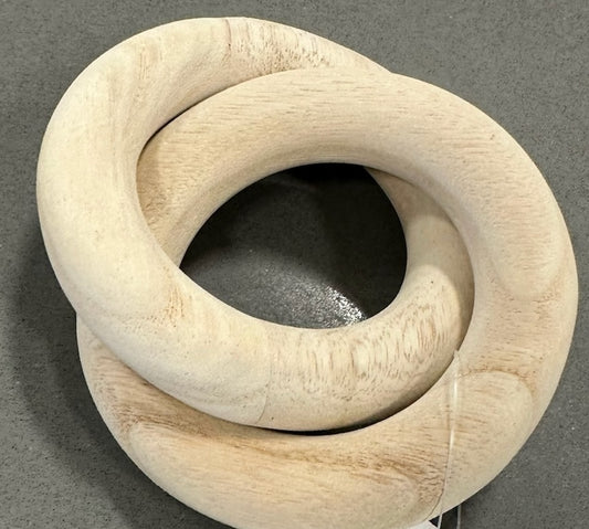 Natural Wood 2 Link Chain Decor