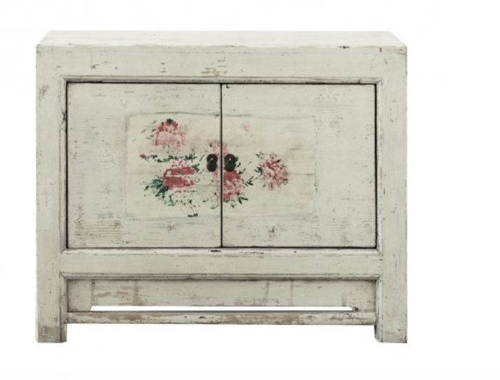 2 Door Mongolian Cabinet White