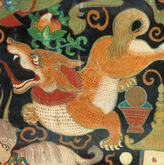 Foo Series Dog Art (1) 24"w x 24"h