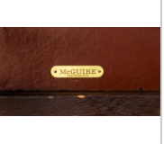 McGuire Faux Burlwood and Stained Bamboo Vintage Parsons-Style Dining Table