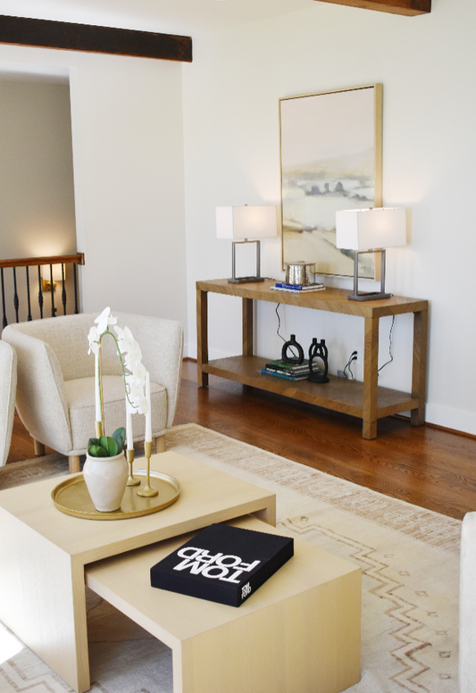 JAPANESE NESTING COFFEE TABLE light brown