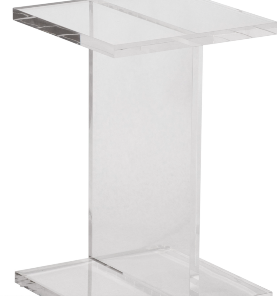 Hazley Acrylic Accent Table