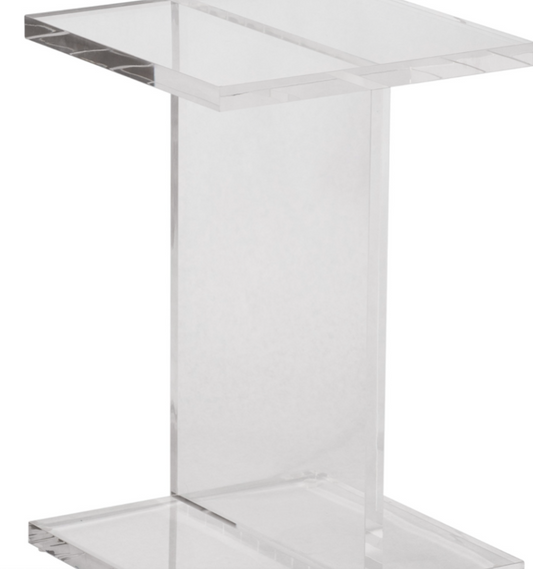 Hazley Acrylic Accent Table
