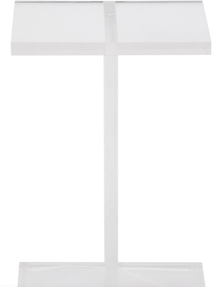 Hazley Acrylic Accent Table