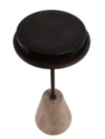 Nerine Pressed Glass Accent Table