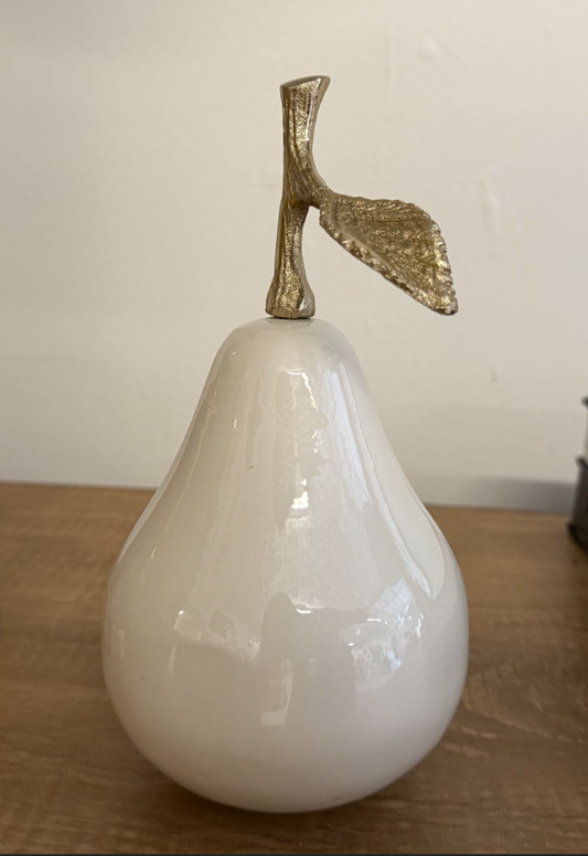 Porcelain gold pear
