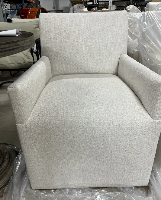 Castered Side Chair Bopper Natural