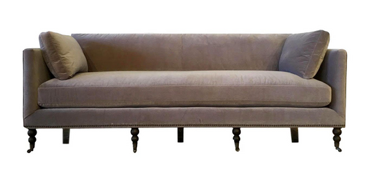 Adrienne Sofa 90" Vintage Velvet Taupe