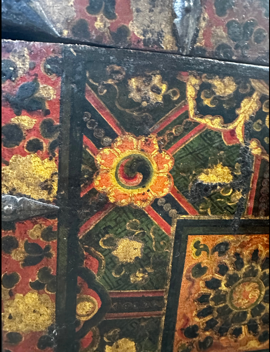 Vintage Painted Asian Trunk