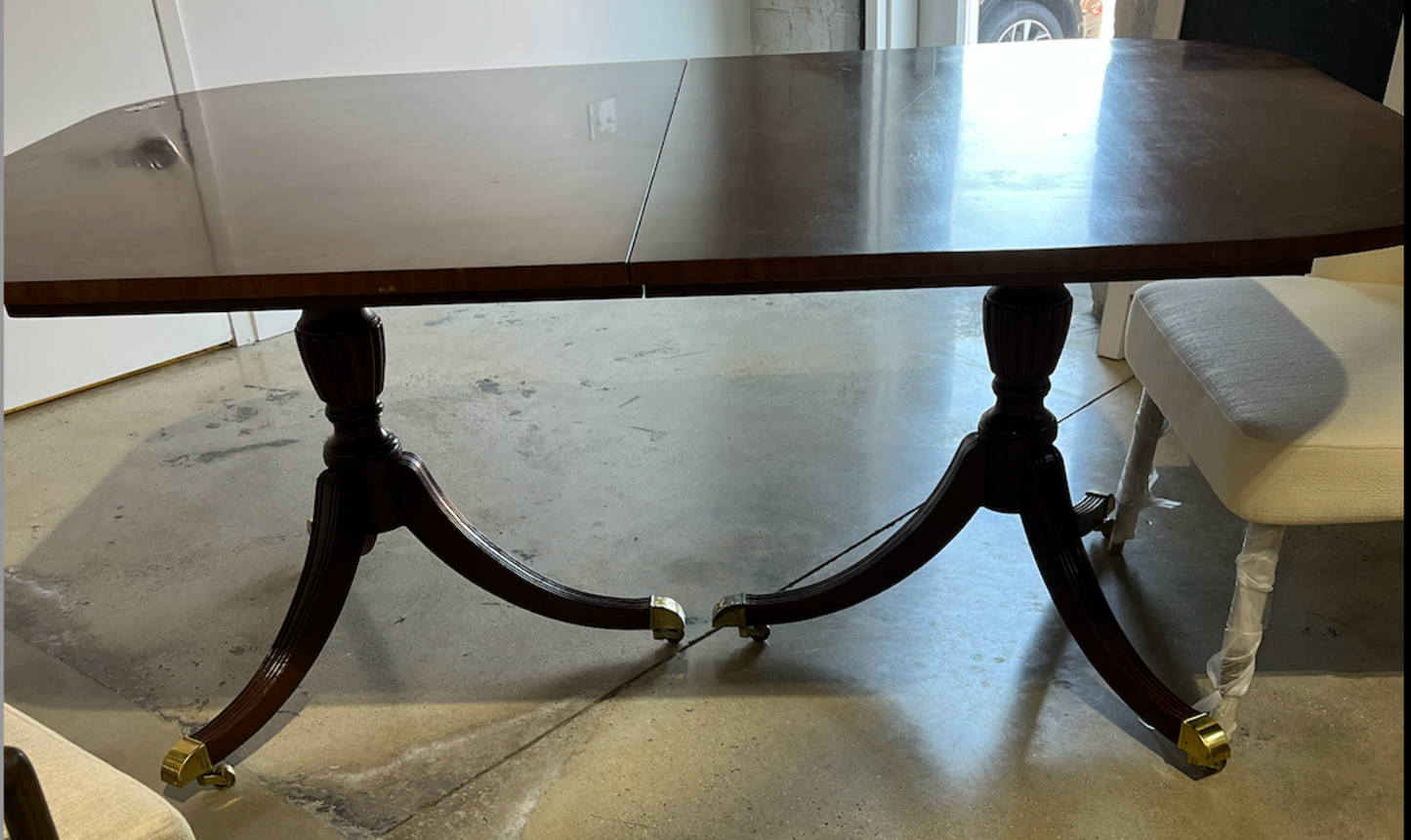 Duncan Phyfe Antique Dining Table 11'2x3'9