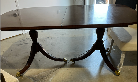 Duncan Phyfe Antique Dining Table 11'2x3'9