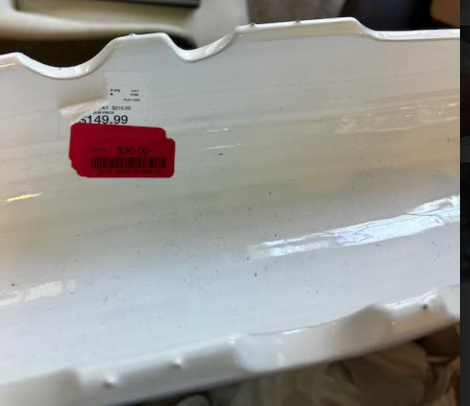 White Ceramic Curvy Boat Bowl