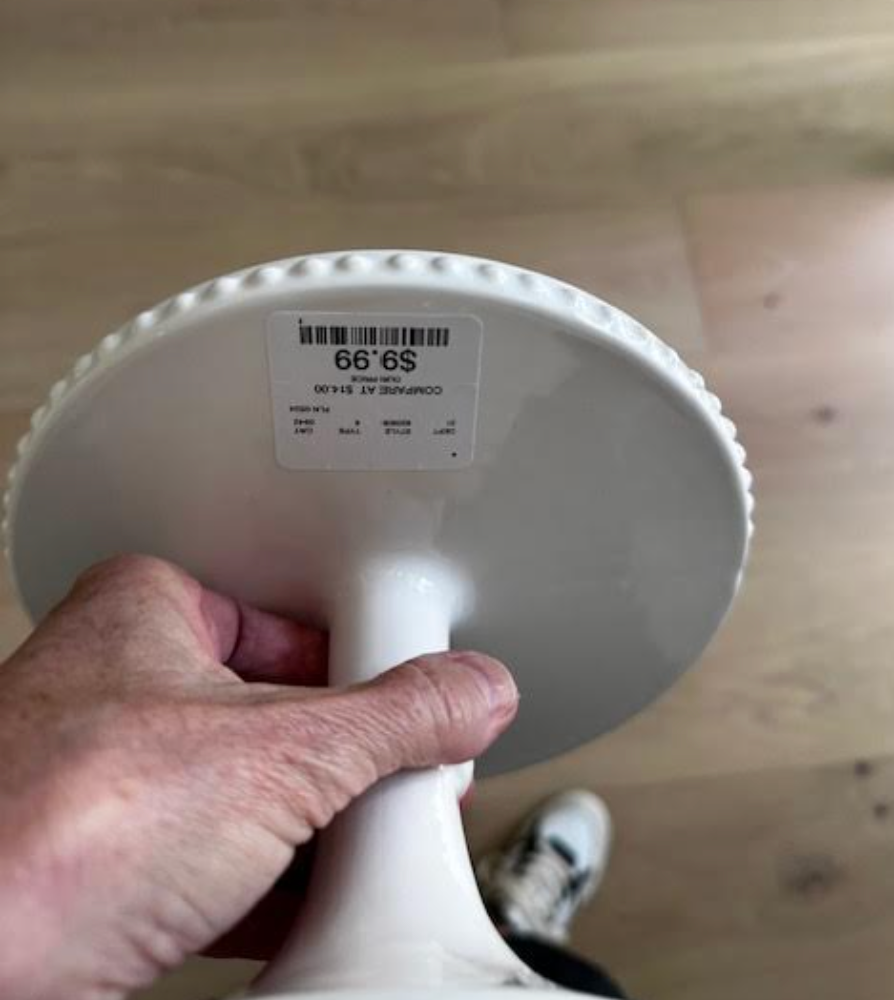 White Ceramic Cake Stand